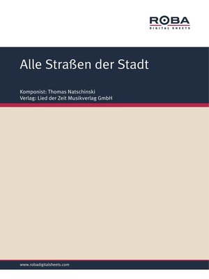 cover image of Alle Straßen der Stadt